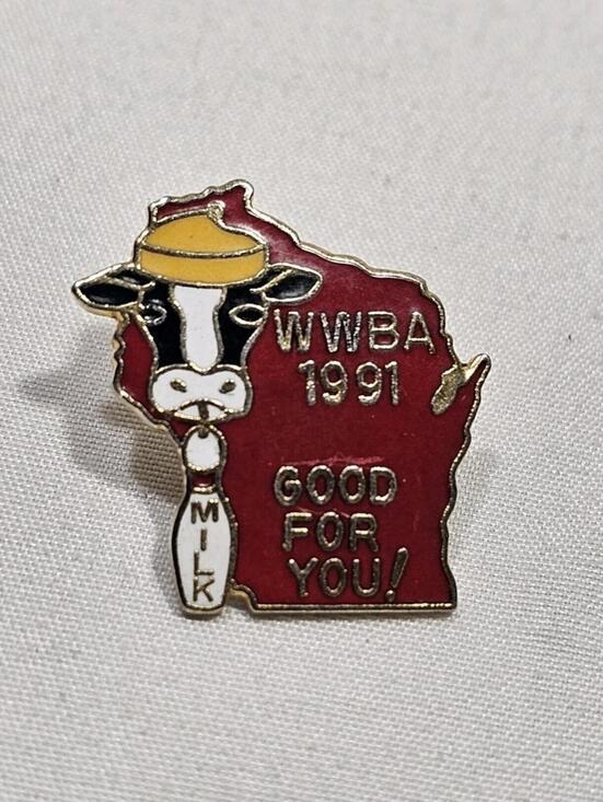 Other - Vintage 1991 WWBA '85 Wisconsin World Wide Bowling Association Lapel Hat Pin